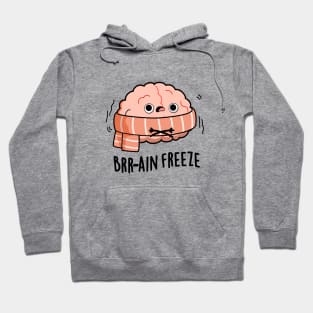 Brain Freeze Cute Biology Anatomy Pun Hoodie